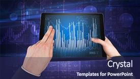 Presentation with financial system - PPT theme enhanced with report on cloud computing system background and a navy blue colored foreground