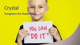  Presentation with balance - Cool new PPT theme with report writing - checking balance - man's hand backdrop and a sky blue colored foreground