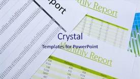  Presentation with report - Slide deck having report background and a sky blue colored foreground