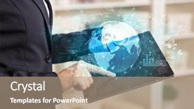  Presentation with business change - PPT layouts consisting of reports and stock market change background and a  colored foreground