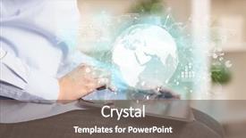  Presentation with ownership - Colorful slides enhanced with reports and stock market change backdrop and a gray colored foreground