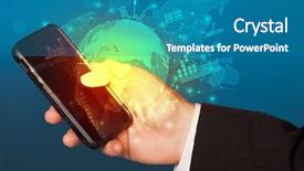  Presentation with climate change and global warming - Presentation consisting of reports and stock market change background and a teal colored foreground