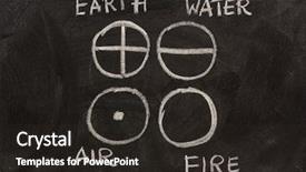  Presentation with elements - Amazing PPT theme having representation of four elements earth backdrop and a dark gray colored foreground
