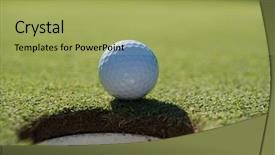  Presentation with golf course - Cool new presentation theme with course hole representing achivement backdrop and a yellow colored foreground