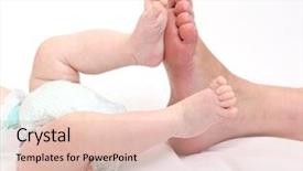  Presentation with mothers - Presentation design featuring reproduction - funny picture of mothers background and a lemonade colored foreground