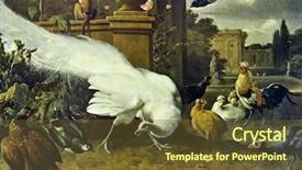  Presentation with reproduction - Beautiful presentation theme featuring reproduction from illustrated encyclopedia art backdrop and a tawny brown colored foreground