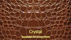 Presentation with reptile - Cool new PPT theme with reptile scales - fashion skin backdrop and a tawny brown colored foreground
