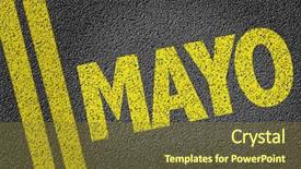  Presentation with spanish - Slide set with republic colombia - may in spanish written background and a tawny brown colored foreground