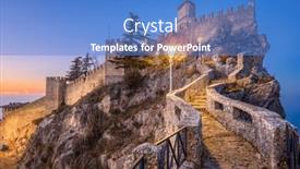  Presentation with dawn - Presentation with republic-of-san-marino background and a teal colored foreground