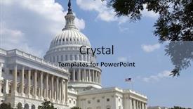  Presentation with united states capitol building - Slides with republican - capitol located in washington dc background and a light blue colored foreground