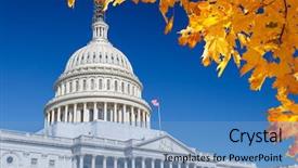  Presentation with capitol - Slide deck consisting of tenant insurance claim form concept background and a light gray colored foreground