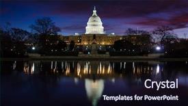  Presentation with republican - Presentation theme consisting of usa water transport pier service background and a  colored foreground.