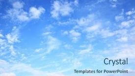  Presentation with dark blue sky stars - Presentation design consisting of hi res - blue sky with clouds background and a sky blue colored foreground