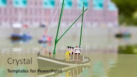  Presentation with rescue boat - Slides consisting of rescue-boat-rescuer-and-dog background and a mint green colored foreground