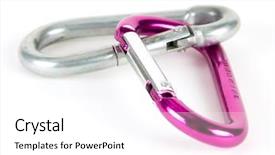  Presentation with metal whistle used by police - Beautiful presentation theme featuring rescue knots - metal equipment used for climbing backdrop and a white colored foreground