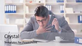  Presentation with fire alarm - Cool new slide deck with rescue plan - businessman during fire alarm backdrop and a light gray colored foreground