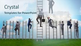  Presentation with mentorship - Slide deck having rescue plan - concept of mentorship in business background and a sky blue colored foreground