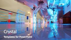  Presentation with rescue - Slide set with rescue ship - wet deck with lifeboats background and a ocean colored foreground