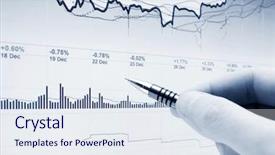  Presentation with financial analysis - Presentation theme with research - financial graphs and charts analysis background and a sky blue colored foreground