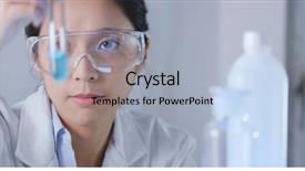  Presentation with test - Colorful PPT layouts enhanced with research - scientist observation about test tube backdrop and a light blue colored foreground