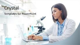  Presentation with lab - PPT theme having research - working in lab background and a white colored foreground