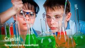  Presentation with lab - Slide deck enhanced with research analysis - schoolteacher and student working background and a forest green colored foreground