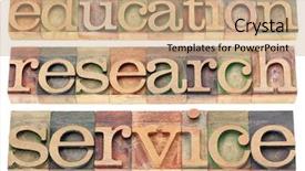  Presentation with possible - Amazing presentation theme having research and service words - possible backdrop and a coral colored foreground