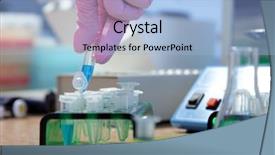  Presentation with research - Audience pleasing PPT layouts consisting of research educational - laboratories experiment backdrop and a light blue colored foreground