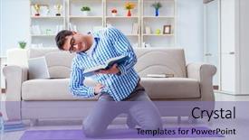  Presentation with university - Amazing presentation design having research exercise - young student preparing for university backdrop and a  colored foreground