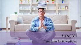  Presentation with university student internship - Presentation design consisting of research exercise - young student preparing for university background and a  colored foreground