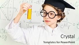  Presentation with research - Amazing slide set having research in the laboratory science backdrop and a white colored foreground