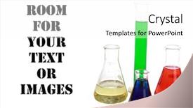  Presentation with periodic table - Audience pleasing theme consisting of research laboratory equiptment with erlenmeyer backdrop and a white colored foreground