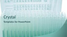  Presentation with periodic table - PPT layouts with research laboratory equiptment with erlenmeyer background and a  colored foreground