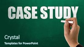  Presentation with research study - Amazing presentation theme having research methodology - case study backdrop and a forest green colored foreground