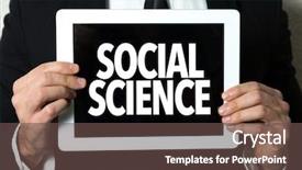  Presentation with research methodology - Amazing PPT theme having research methodology - social science backdrop and a tawny brown colored foreground