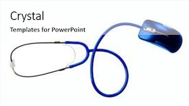  Presentation with medicine - Audience pleasing presentation theme consisting of research mice - technology and medicine - stethoscope backdrop and a white colored foreground