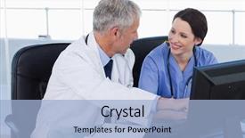  Presentation with labor and delivery medical team - Amazing slides having research nursing - smiling medical team working backdrop and a  colored foreground