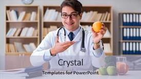  Presentation with snack gluten free food various - Theme with research obesity - scientist studying nutrition in various background and a light blue colored foreground