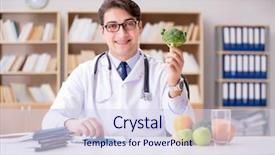  Presentation with snack gluten free food various - Presentation design consisting of research obesity - scientist studying nutrition in various background and a sky blue colored foreground