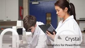  Presentation with soical science study - Presentation with research paper microbiology - science student looking background and a light gray colored foreground