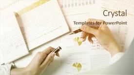  Presentation with numbers - Presentation consisting of research plan - market analyze - pen background and a cream colored foreground