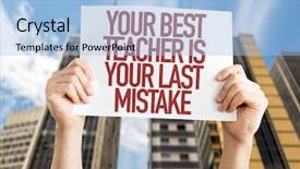  Presentation with last days timeplates - Cool new slide deck with research poster - your best teacher is your backdrop and a light blue colored foreground