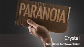  Presentation with research - Slide deck with research psychology - paranoia background and a dark gray colored foreground