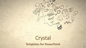  Presentation with business idea modern abstract - Presentation design consisting of research scholar computer science - business background image with drawn background and a cream colored foreground