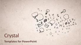  Presentation with ideas - Beautiful PPT theme featuring research scholar computer science - business background image with drawn backdrop and a lemonade colored foreground