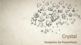  Presentation with business research - Slide set featuring abstract bubble logo template thinking cloud concept or inflating color overlapping pieces design style background and a light gray colored foreground.