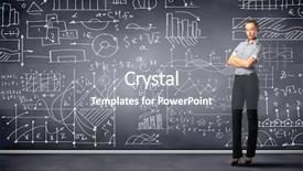  Presentation with business research - Cool new presentation with research scholar computer science - business person standing backdrop and a gray colored foreground