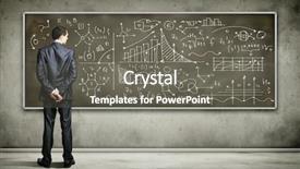  Presentation with blackboard - Amazing slides having research scholar computer science - business person standing backdrop and a gray colored foreground