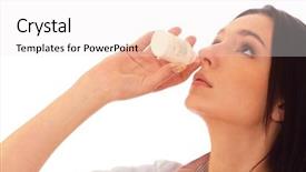  Presentation with violence woman - Beautiful PPT layouts featuring research violence - woman drips drops backdrop and a sky blue colored foreground