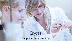  Presentation with research - Theme featuring researchers carrying out research together background and a  colored foreground